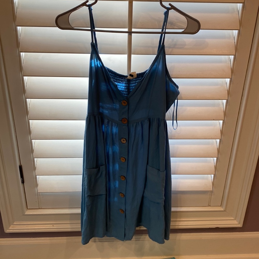 Blue Buttoned Down Sundress